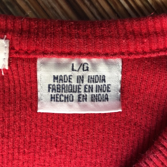 Vintage 1999 Tommy Hilfiger Thermal Shirt Red Card - Picture 10 of 14